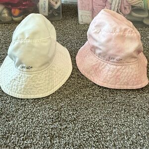 Nike Kids UPF 40+ Hat Set - White and Pink